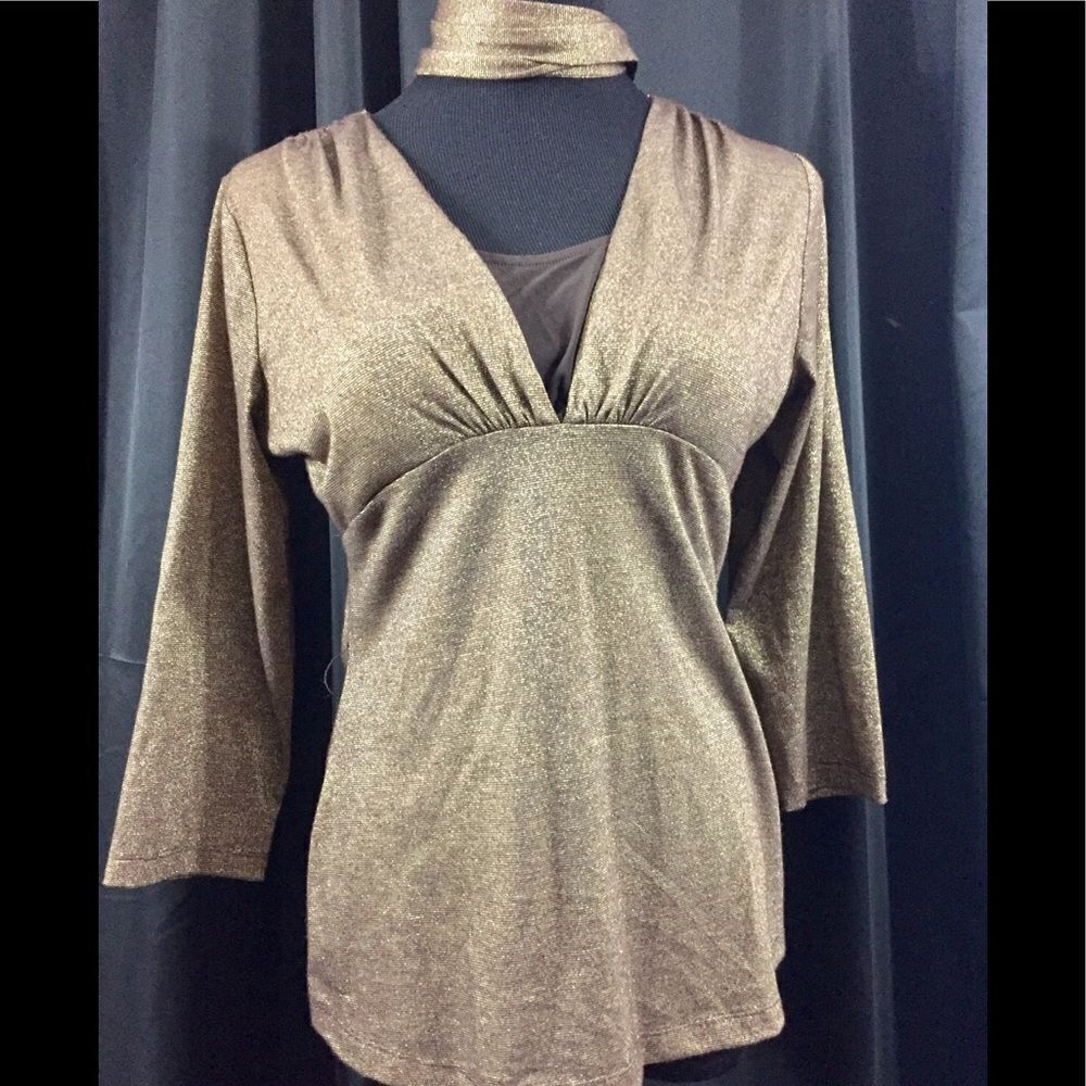 Beautiful gold blouse by JohnPaulRichard